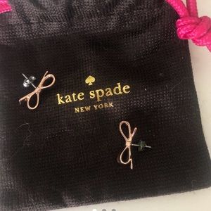 Rosegold bow earrings